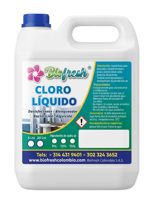Hipoclorito de sodio 13%